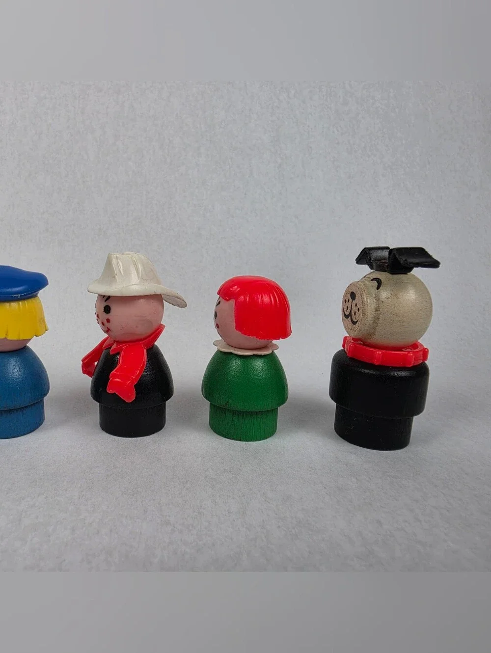 Vintage Fisher Price Little People Wooden Figurines